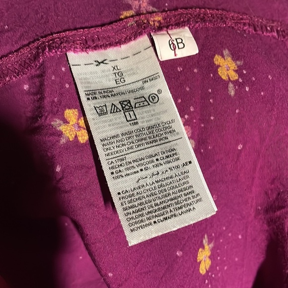 Old Navy Romantic Spring Plum Floral Fit & Flare Flute-Sleeve Plus-Size Dress - Picture 10 of 10